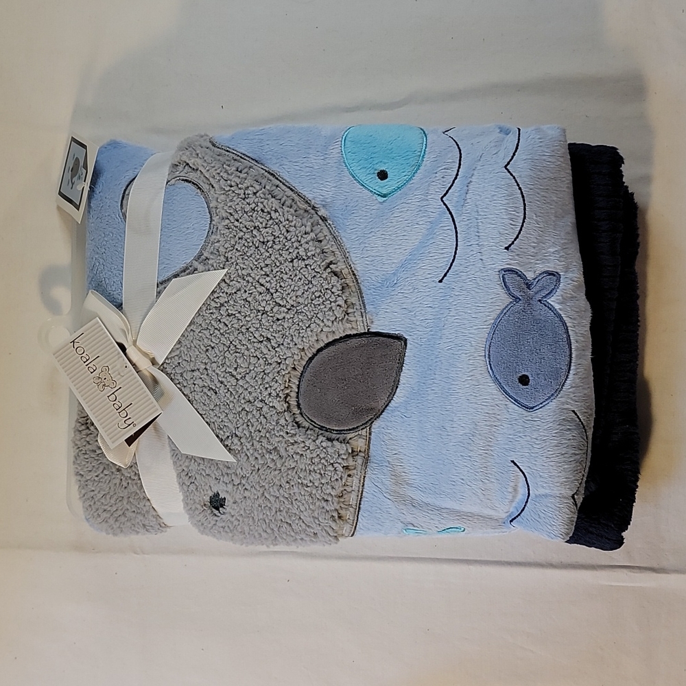 NWT Koala Baby baby blanket Blue Whale